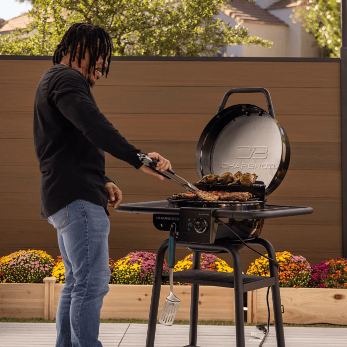 Char Broil Bistro Pro Electric Grill + Charcoal Mode Blackout - Image 5