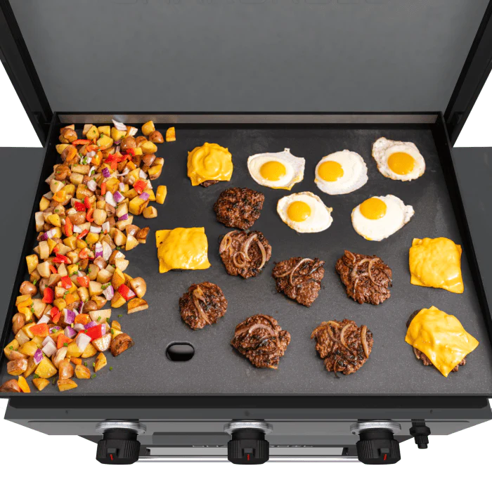 Char Broil Performance Series 28" XL Propane Gas Griddle With Cart 3 Burner Flat Top Grill - Image 11