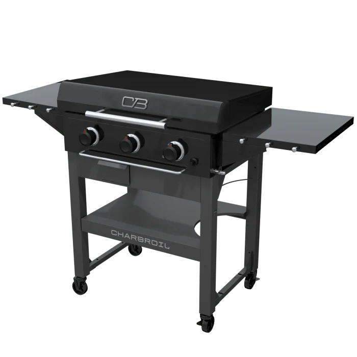 Char Broil Performance Series 28" XL Propane Gas Griddle With Cart 3 Burner Flat Top Grill - Image 2