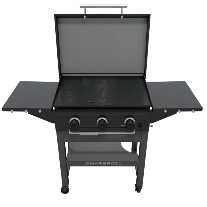 Char Broil Performance Series 28" XL Propane Gas Griddle With Cart 3 Burner Flat Top Grill - Image 5