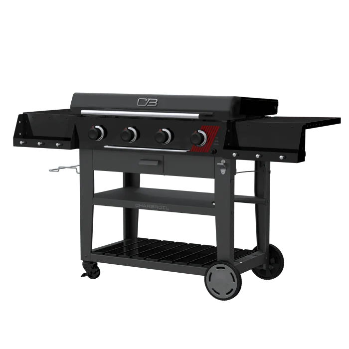 Char Broil Performance Series 36" Deluxe Propane Gas Griddle with Cart 4 Burner Flat Top Grill - Image 4