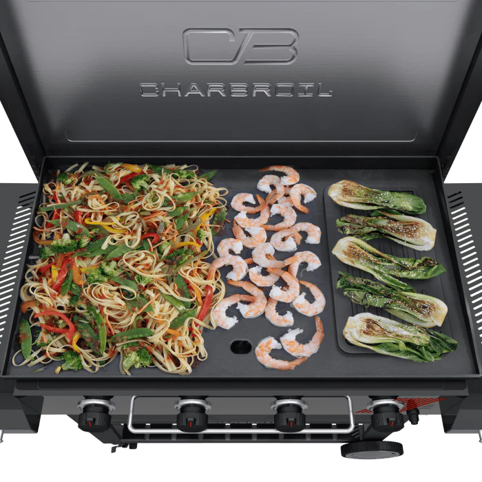 Char Broil Performance Series 36" Deluxe Propane Gas Griddle with Cart 4 Burner Flat Top Grill - Image 6