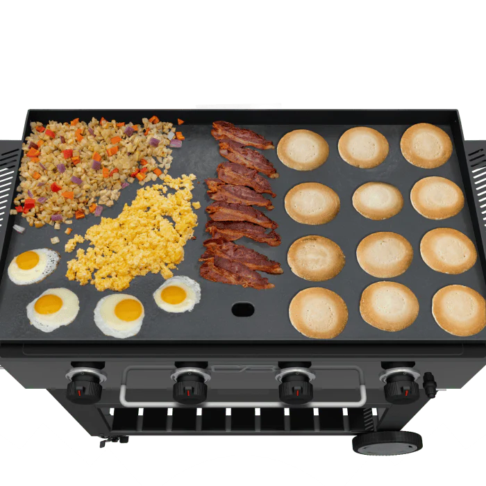 Char Broil Performance Series 36" Propane Gas Griddle with Cart 4 Burner Flat Top Grill - Image 11