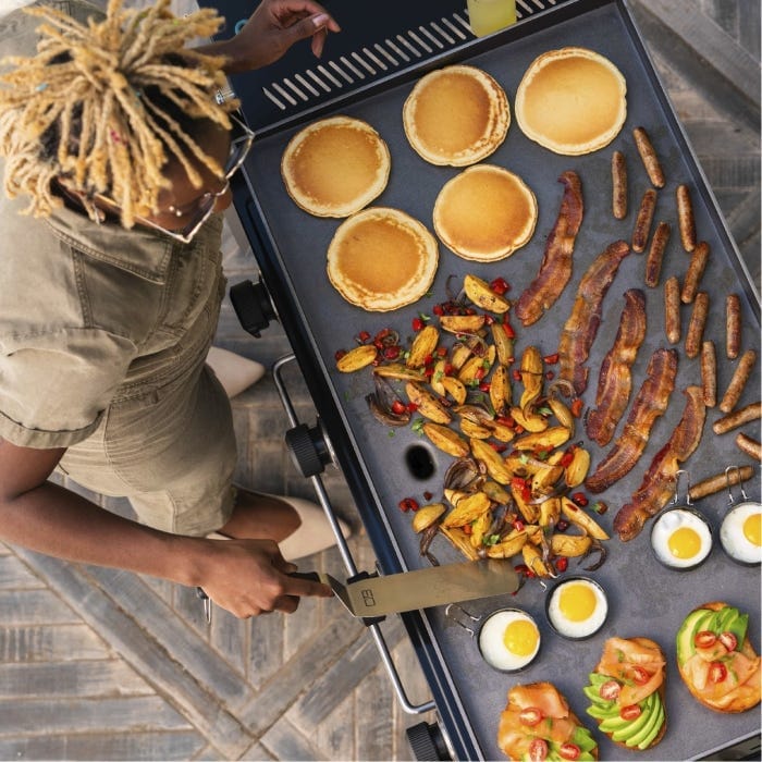 Char Broil Performance Series 36" Propane Gas Griddle with Cart 4 Burner Flat Top Grill - Image 12