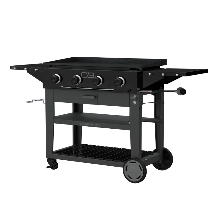 Char Broil Performance Series 36" Propane Gas Griddle with Cart 4 Burner Flat Top Grill - Image 4