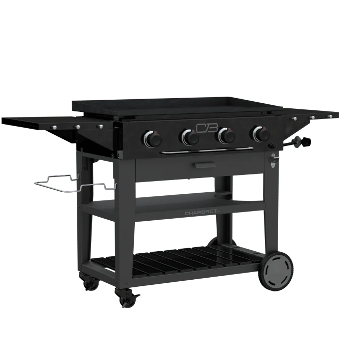 Char Broil Performance Series 36" Propane Gas Griddle with Cart 4 Burner Flat Top Grill - Image 5