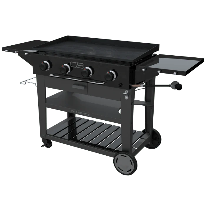 Char Broil Performance Series 36" Propane Gas Griddle with Cart 4 Burner Flat Top Grill - Image 7
