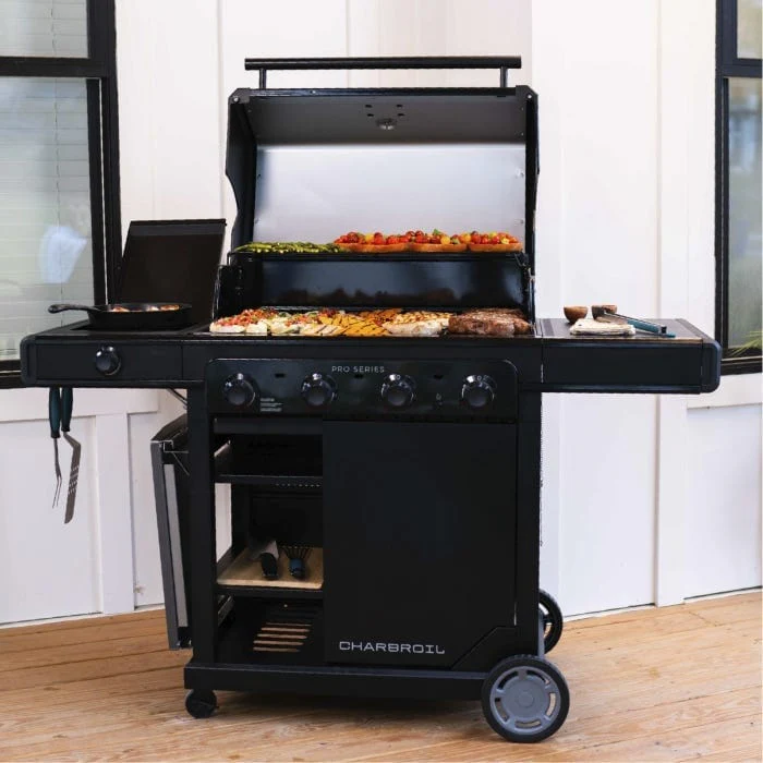 Char Broil Pro Series 4-Burner Gas Grill with Side Burner - Image 12