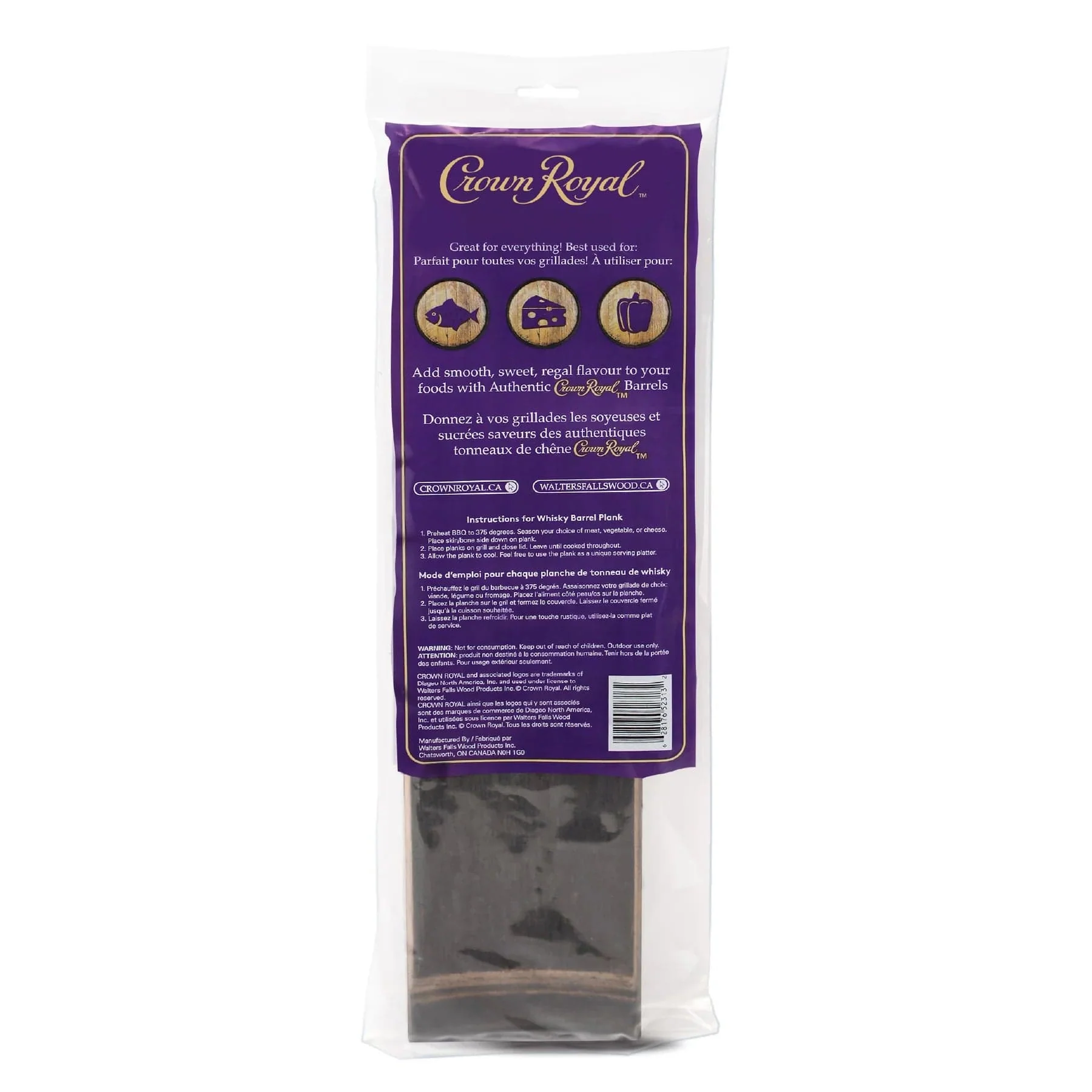 Crown Royal Premium Whisky Barrel Plank - GBG-CRPLANK - Image 2