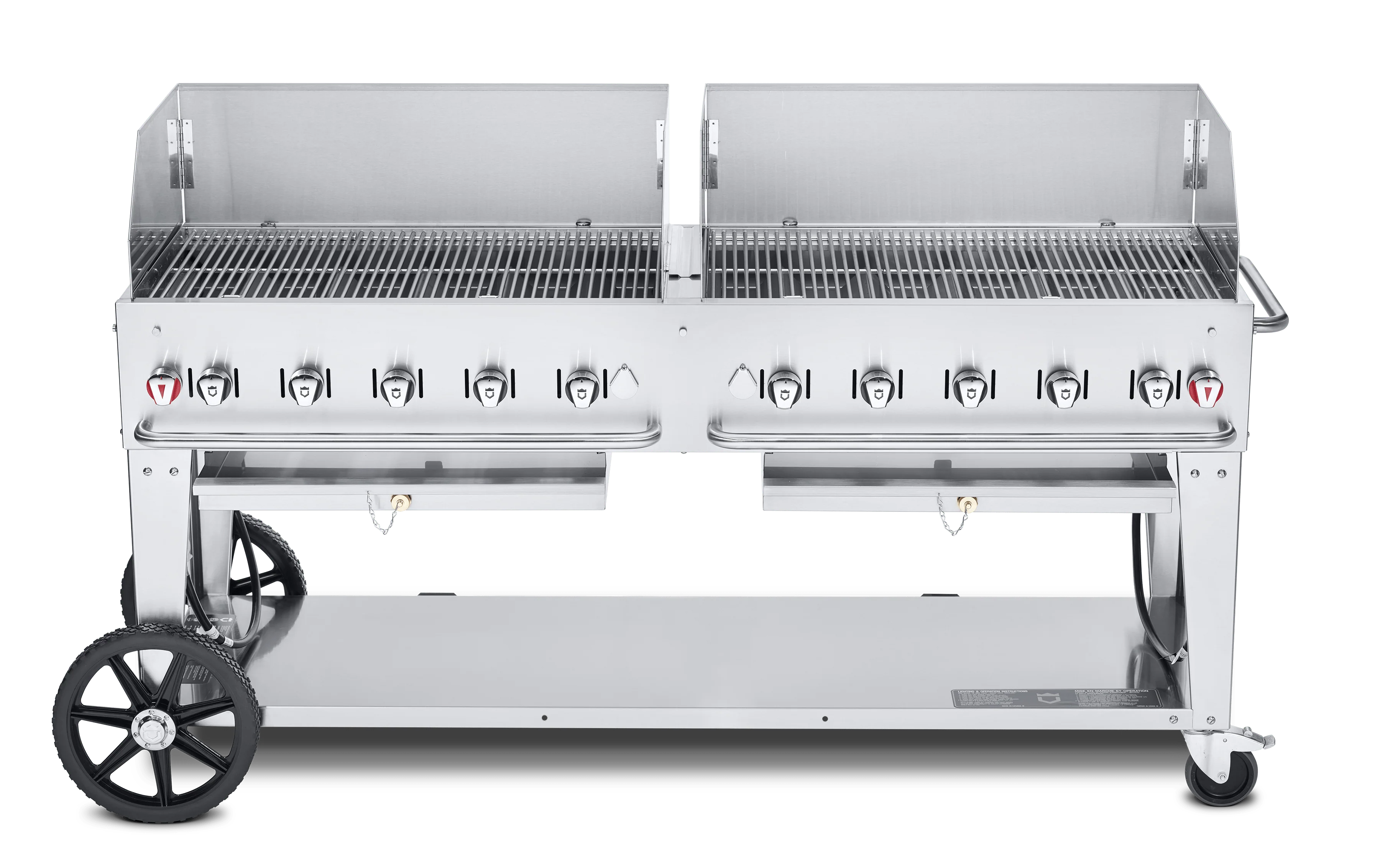 Crown Verity 72" Mobile Grill + WindGuards