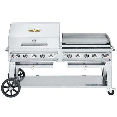 Crown Verity 72" Rental Gas Grill with Dome & Griddle Package