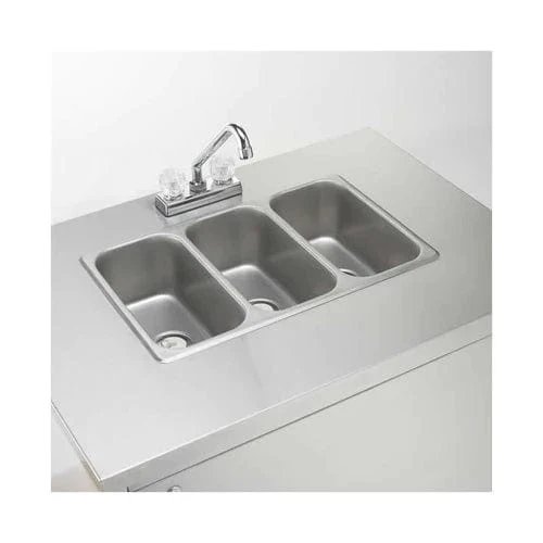 Crown Verity Full Size Triple-Sink (Cold Water Only) - Image 2