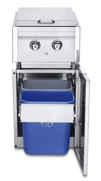 Crown Verity Infinite Series Cabinet Module with Dual Side Burner (Natural Gas) & Garbage Holder - ICM-SBNG-GH - Image 2