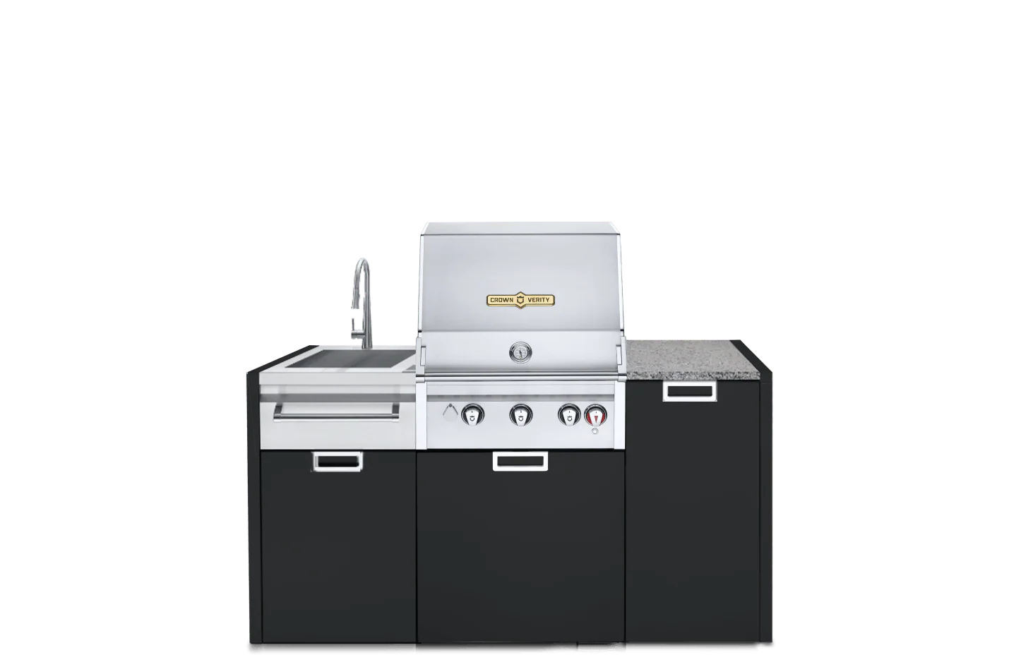 Crown Verity Three-Piece Modular Grill Package (w/ Light Package) - Image 2