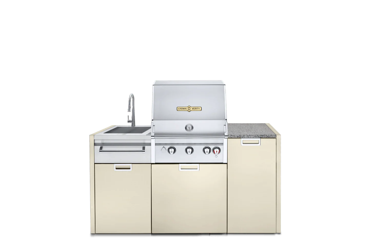 Crown Verity Three-Piece Modular Grill Package (w/ Light Package) - Image 3