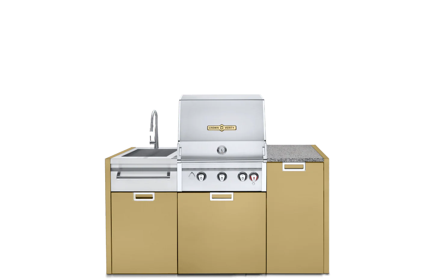 Crown Verity Three-Piece Modular Grill Package (w/ Light Package) - Image 5