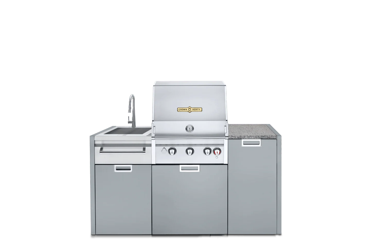 Crown Verity Three-Piece Modular Grill Package (w/ Light Package) - Image 7