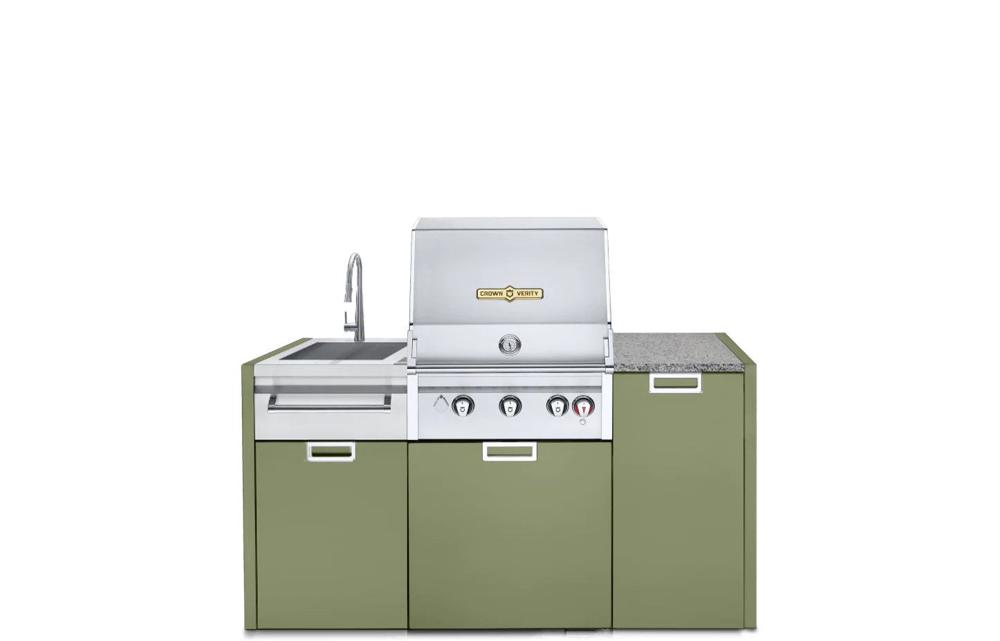 Crown Verity Three-Piece Modular Grill Package (w/ Light Package) - Image 8