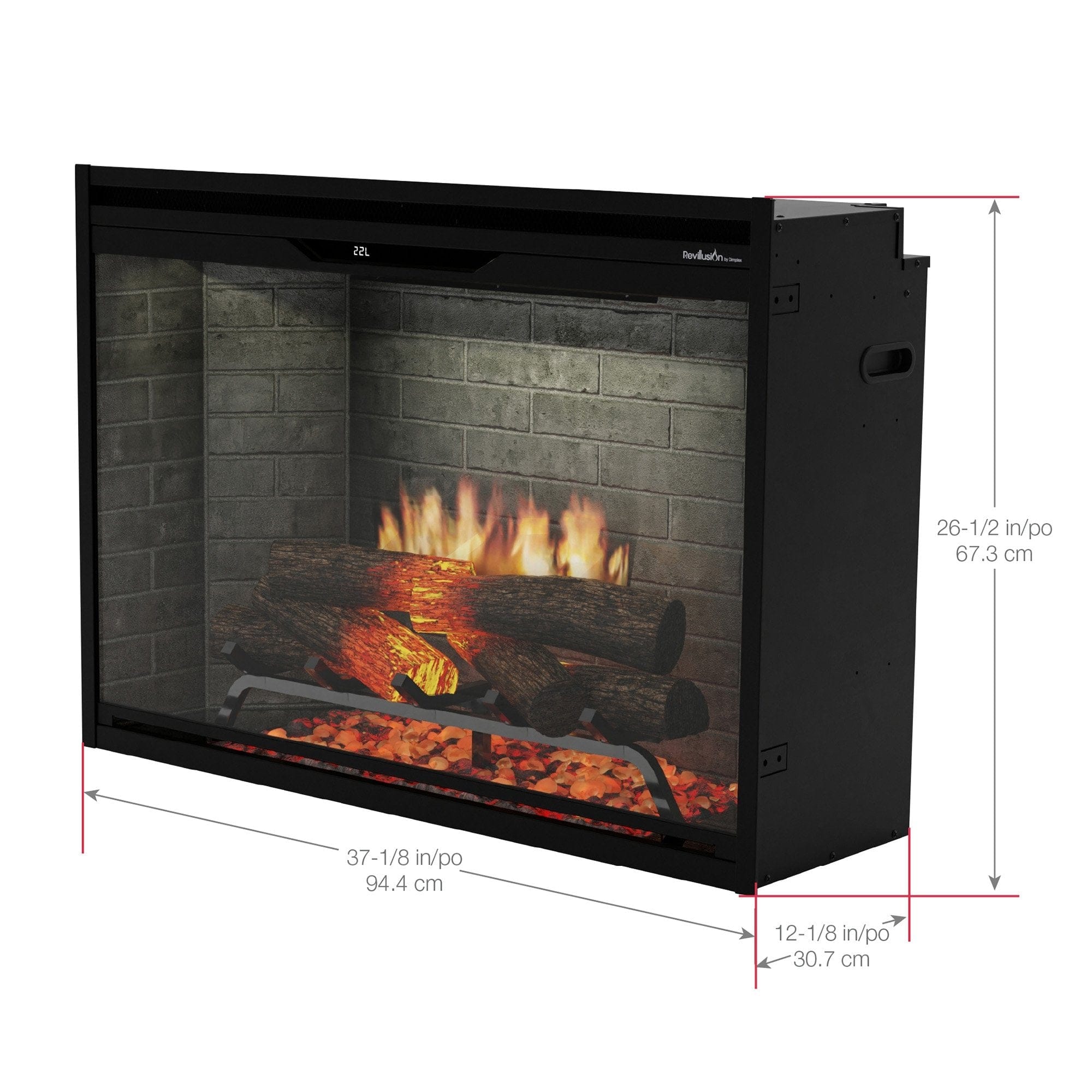 Dimplex 36" Revillusion Built-in Electric Firebox - REV36 - Image 7