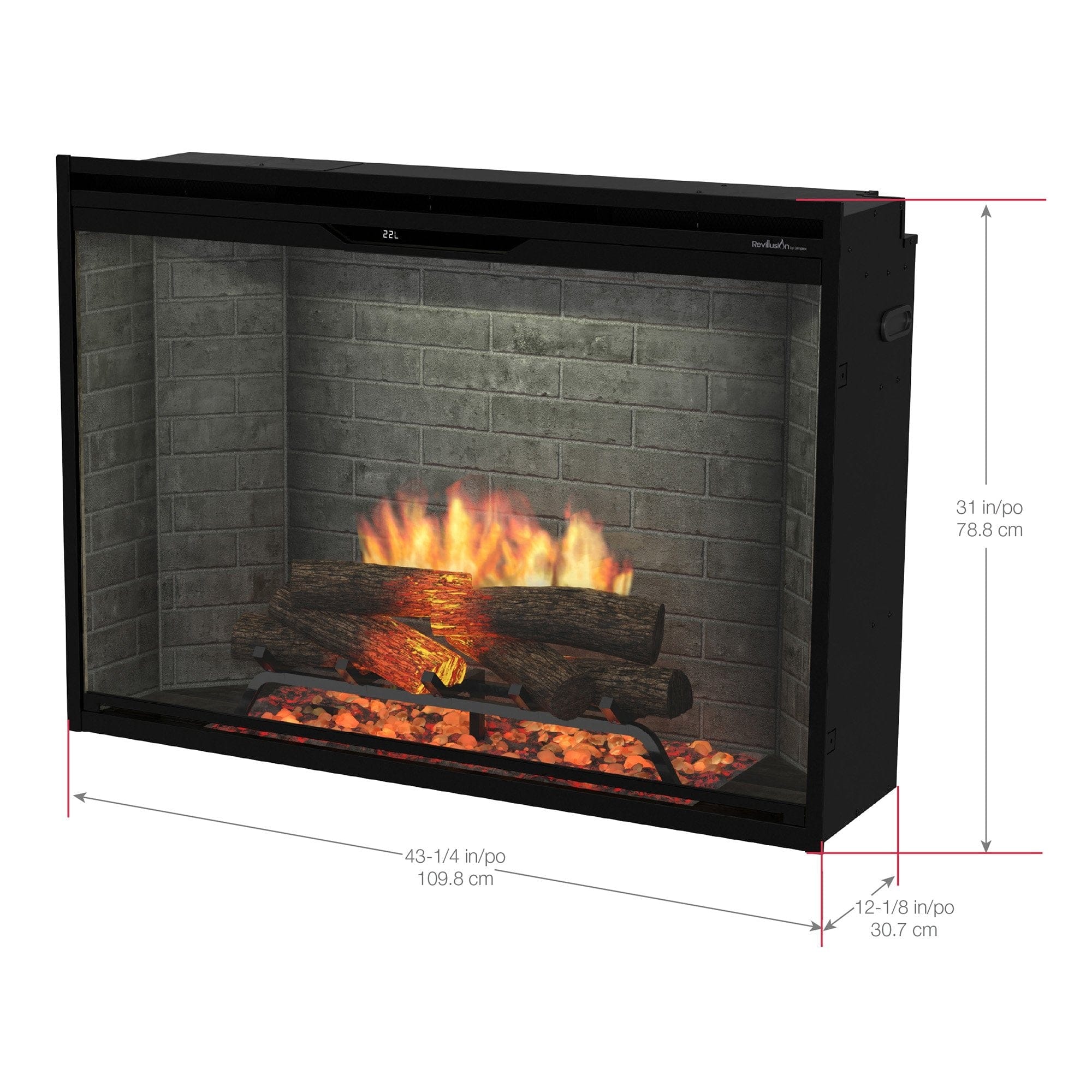 Dimplex 42" Revillusion Built-in Electric Firebox - REV42 - Image 7