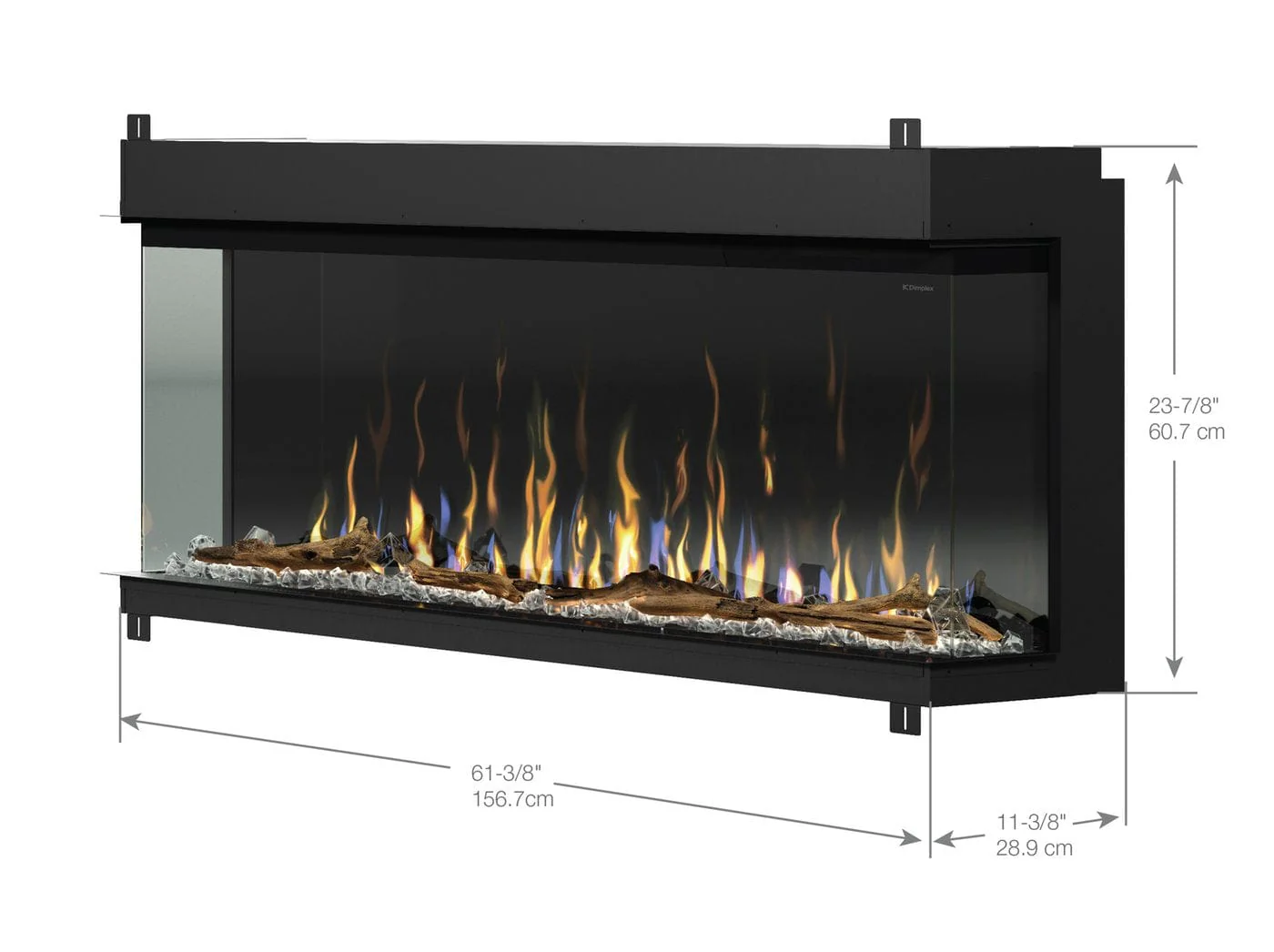 Dimplex IgniteXL Bold 60" Built-in Linear Electric Fireplace - Image 2