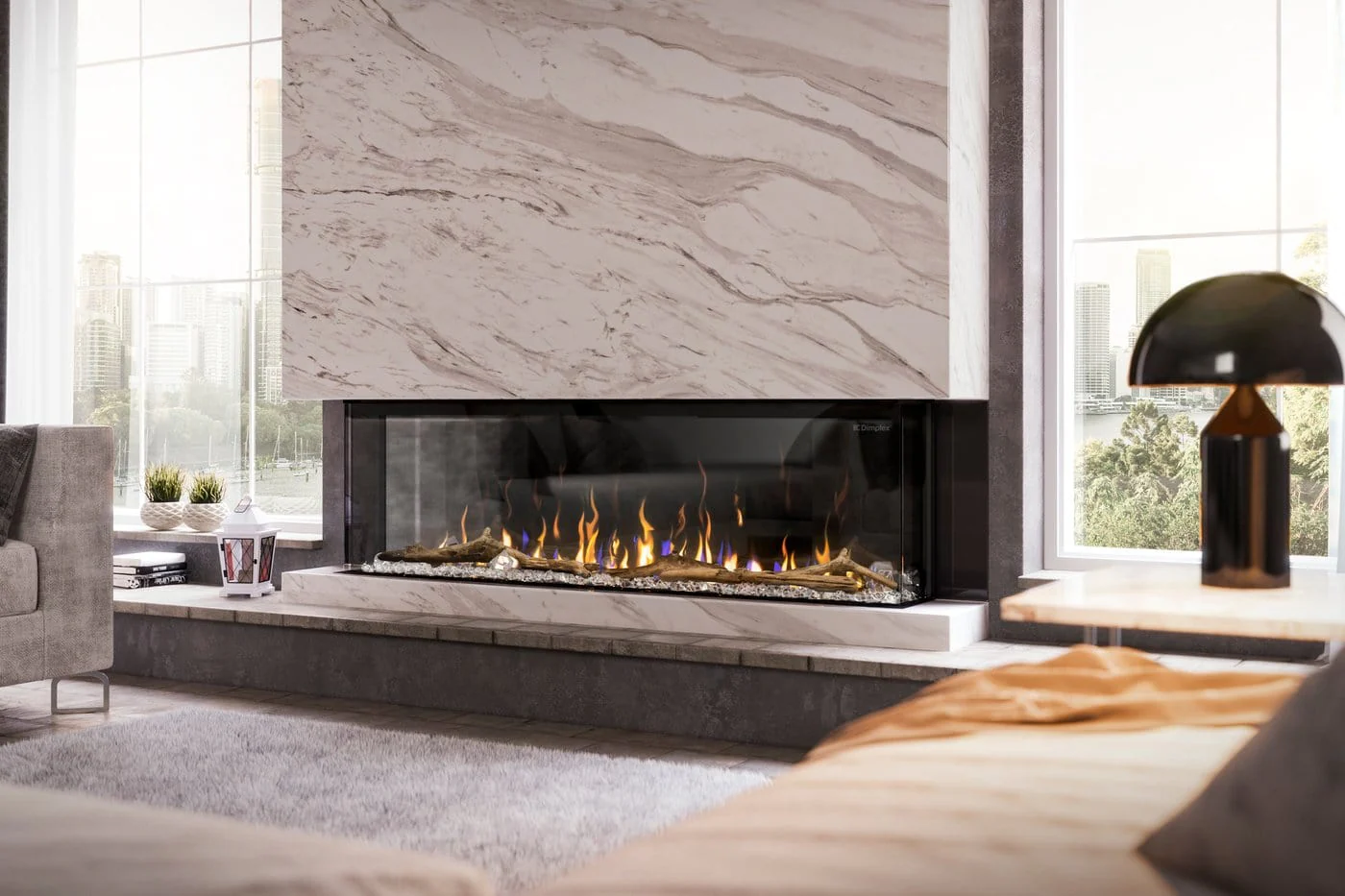 Dimplex IgniteXL Bold 60" Built-in Linear Electric Fireplace - Image 5
