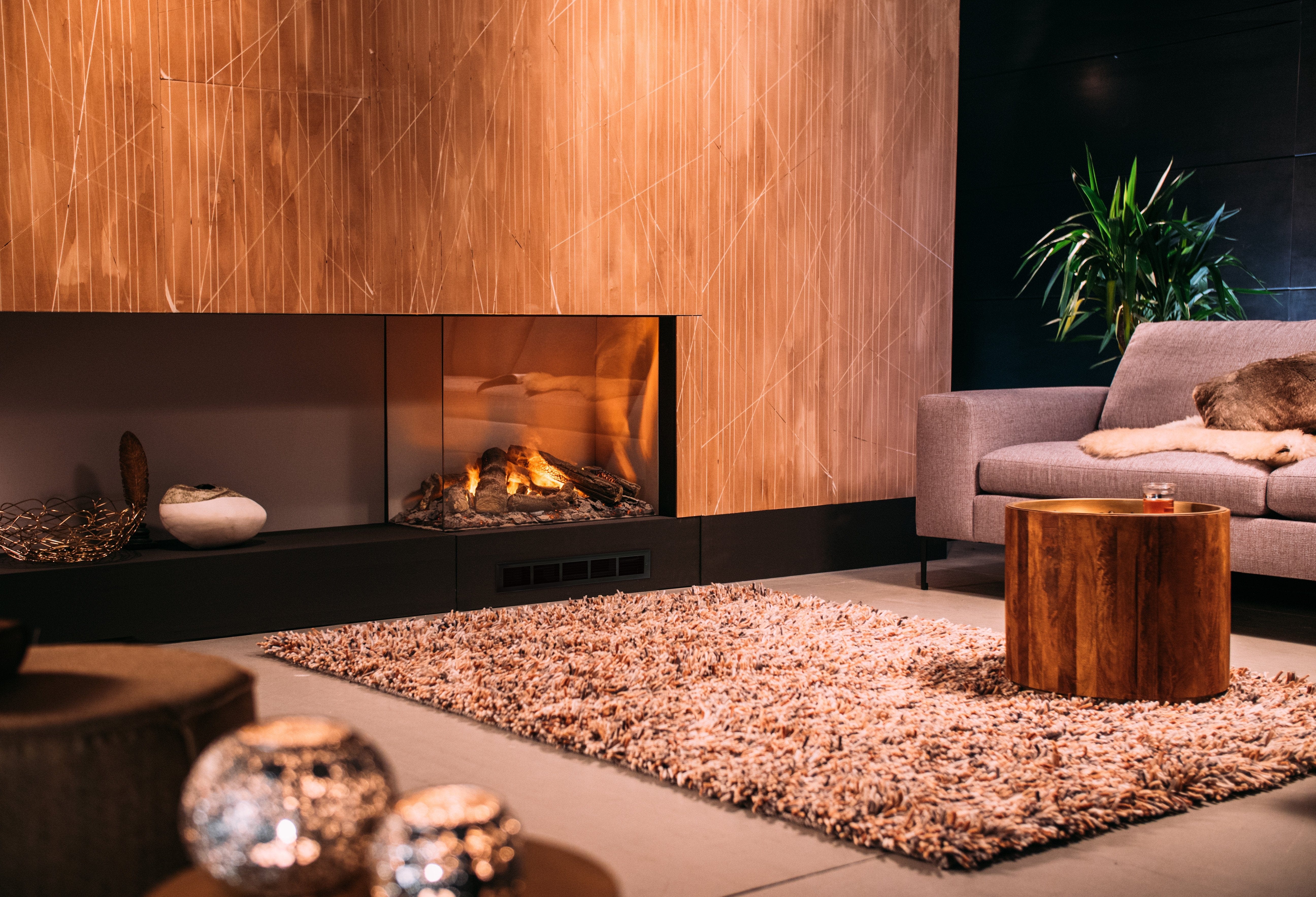 Dimplex OptiMyst e-MatriX Two-Sided 37" Left-Facing Built-in Water Vapor Fireplace - Image 4