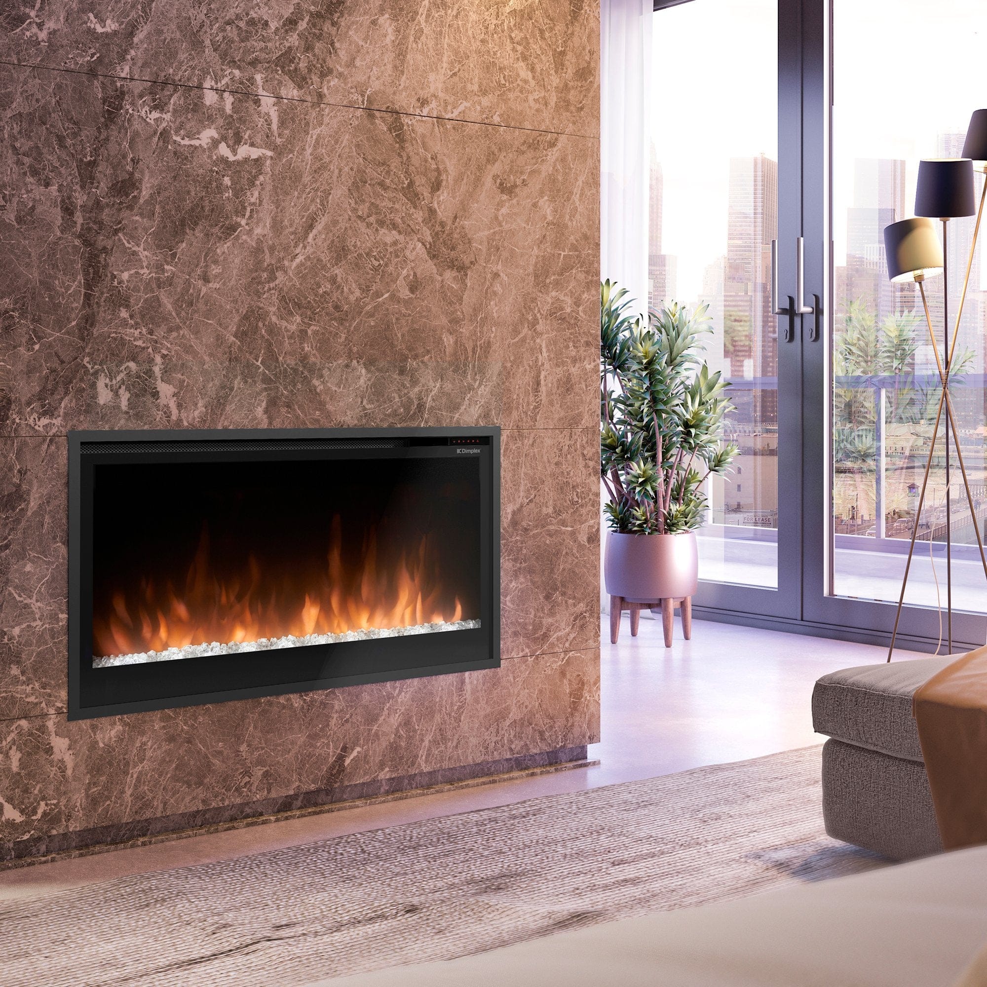 Dimplex Slim Linear 36" Linear Electric Fireplace - PLF3614-XS - Image 4