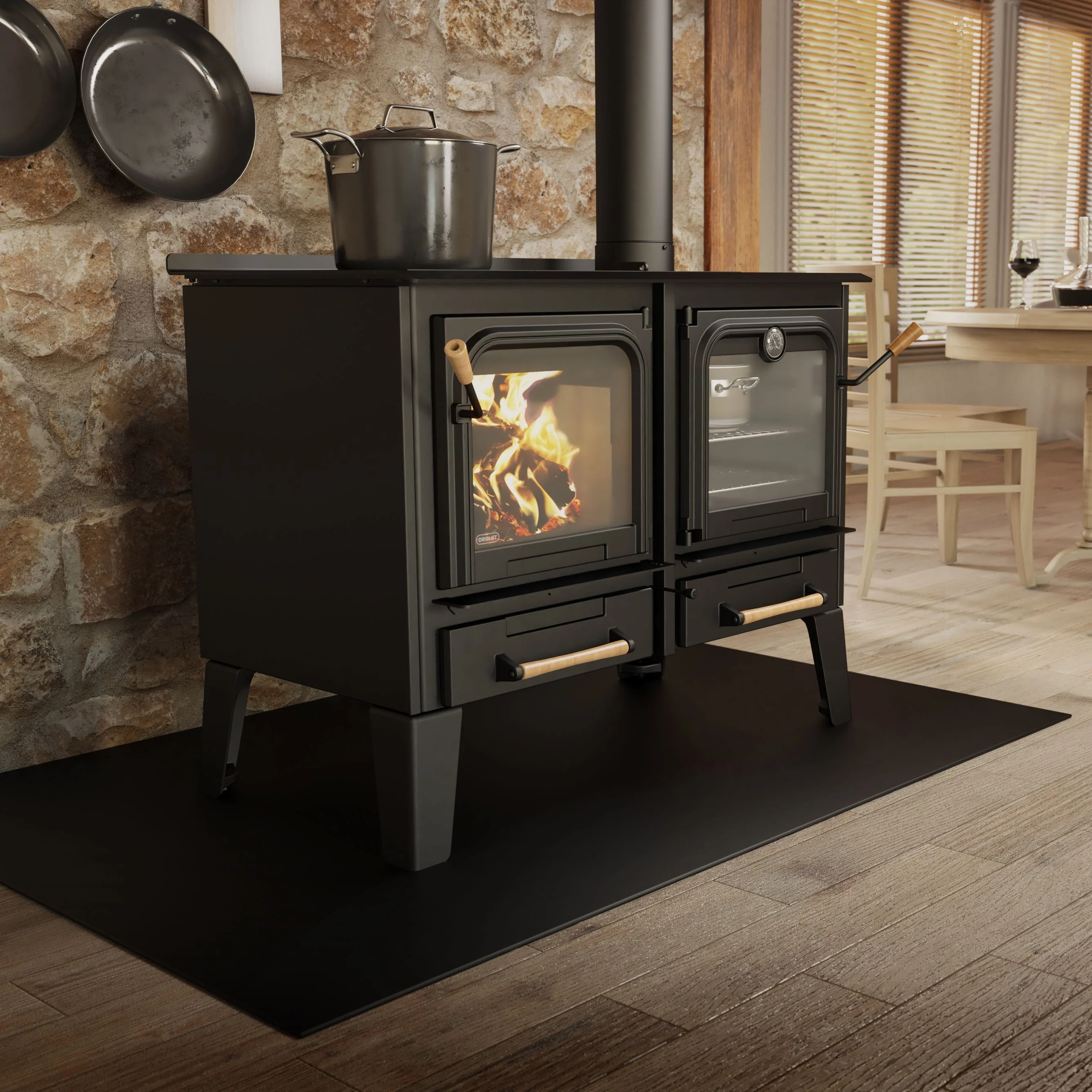 Drolet Chic-Choc Wood Burning Cookstove - Image 7