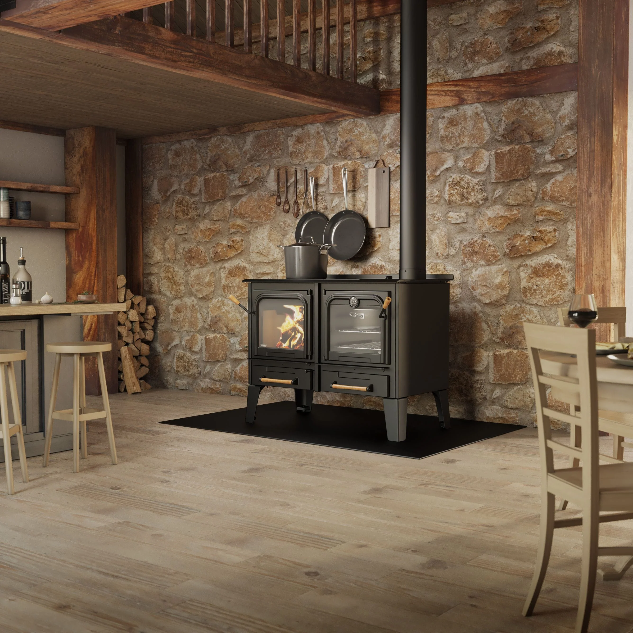 Drolet Chic-Choc Wood Burning Cookstove - Image 8