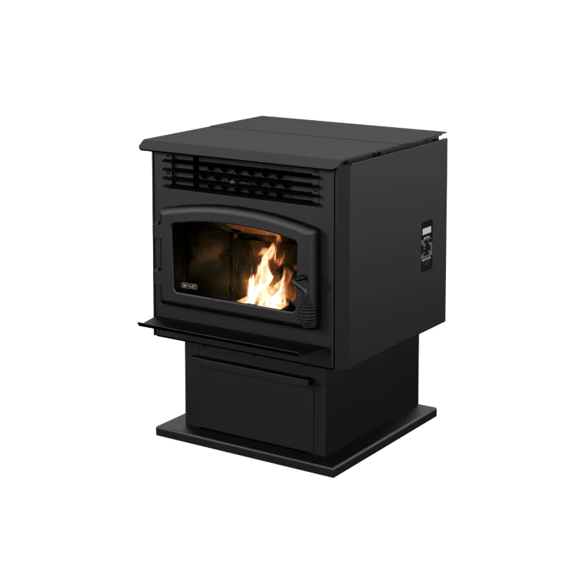 Drolet Eco-55 Pellet Stove (w/ 3" Ground Floor Kit) - Image 3