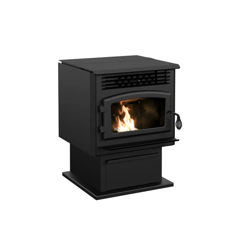 Drolet Eco-55 Pellet Stove (w/ 4" Basement Venting Kit)