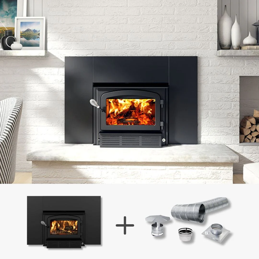 Drolet Escape 1500-I Wood Insert Trio - Image 6
