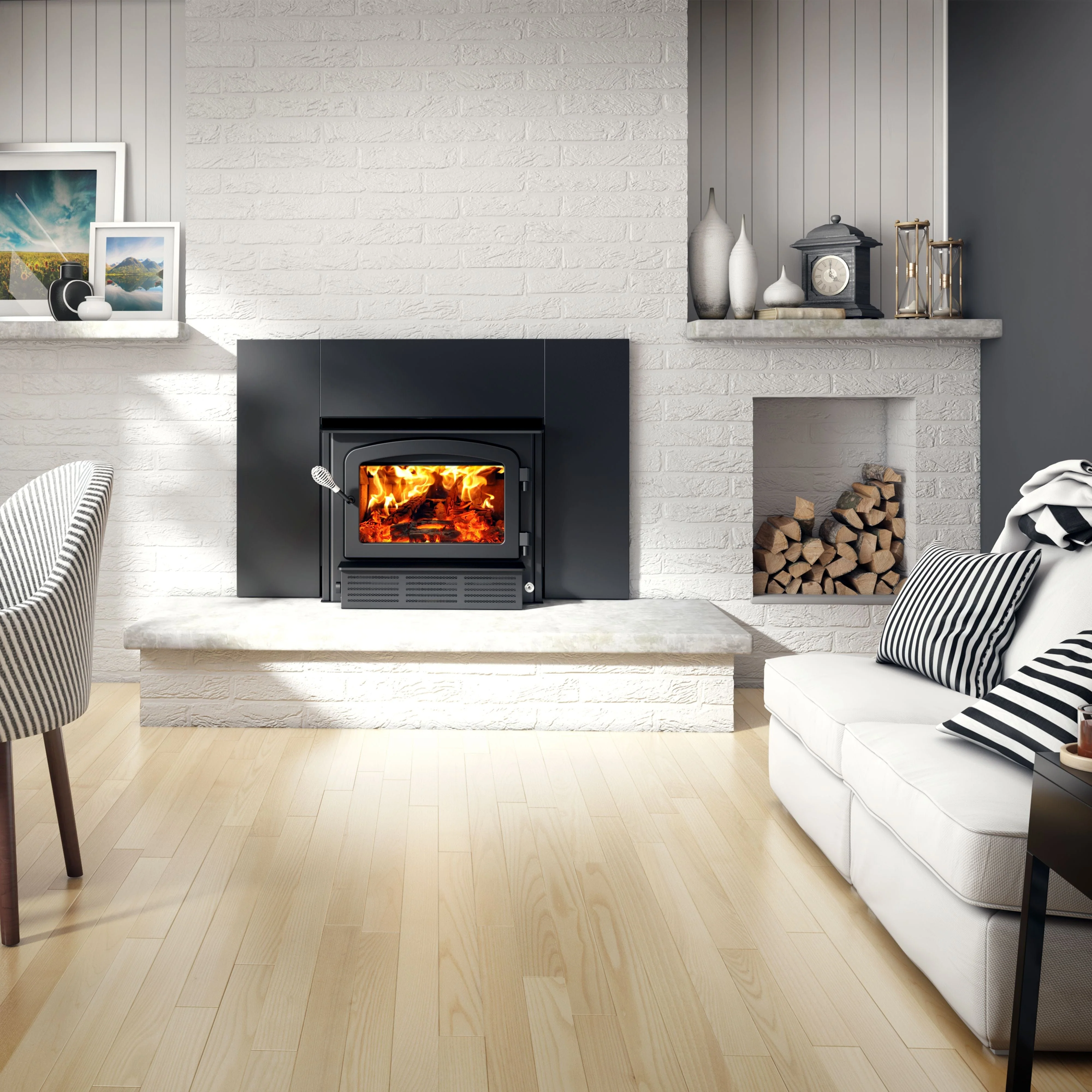 Drolet Escape 1500-I Wood Insert Trio - Image 8