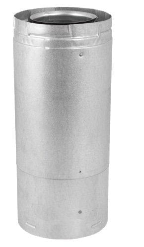 DuraVent 11 - 14 5/8" Adj. Pipe Length w/ Welded Seam - 58DVA-17TA