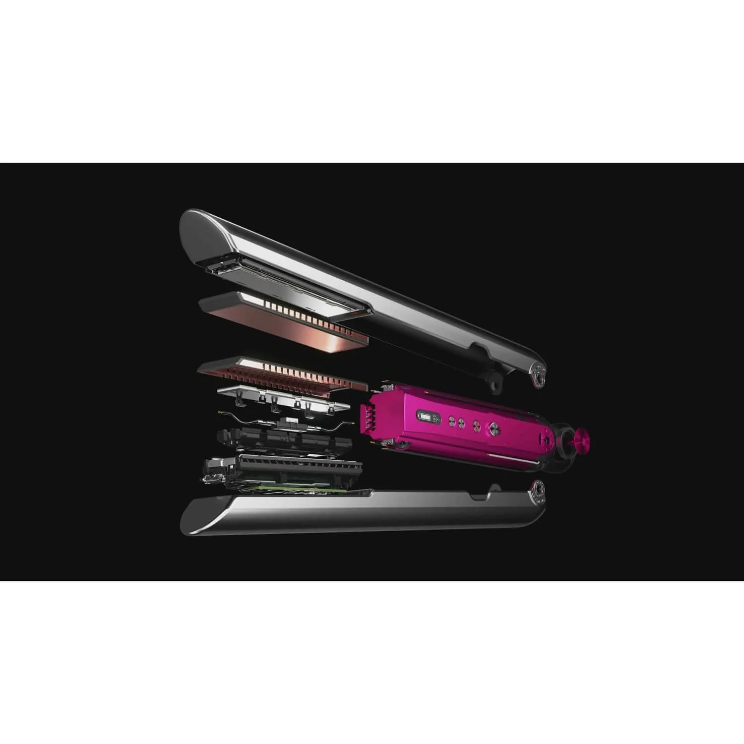 Dyson Corrale Hair Straightener (Black / Nickel Fuchsia) - Refurbished - Image 8