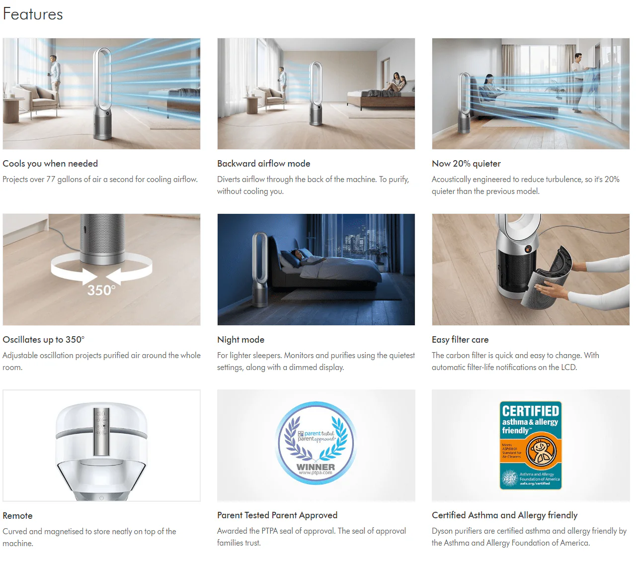 Dyson Purifier Cool Autoreact TP7A (Refurbished) - Image 3