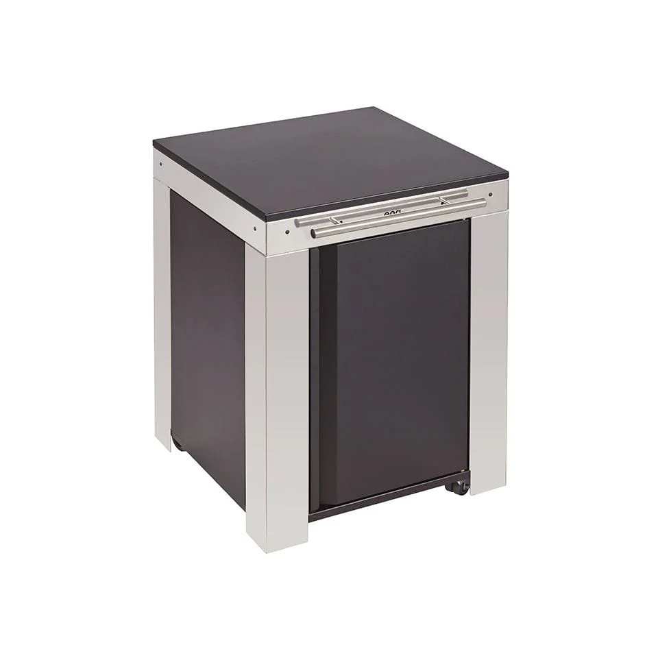 ENO La Plancha Felix Black and Stainless Side Table - PMIP06185
