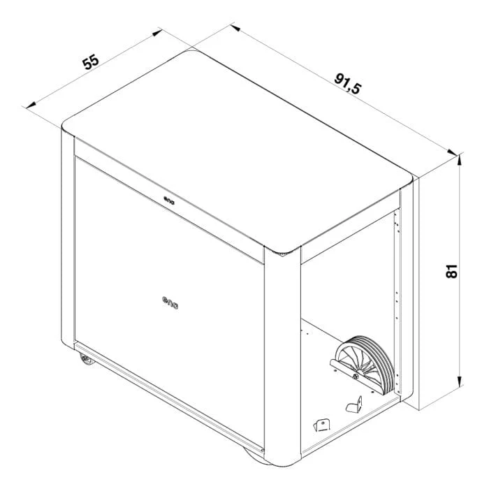 ENO La Plancha Trolley with Curtain (ACHILLE) - Image 5