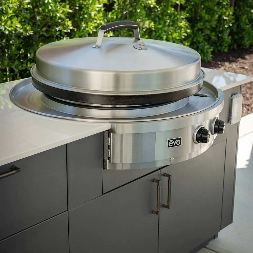 EVO Grills Affinity 30G Built-In Gas Flattop Griddle (Ceramic Clad Coating) - Image 3