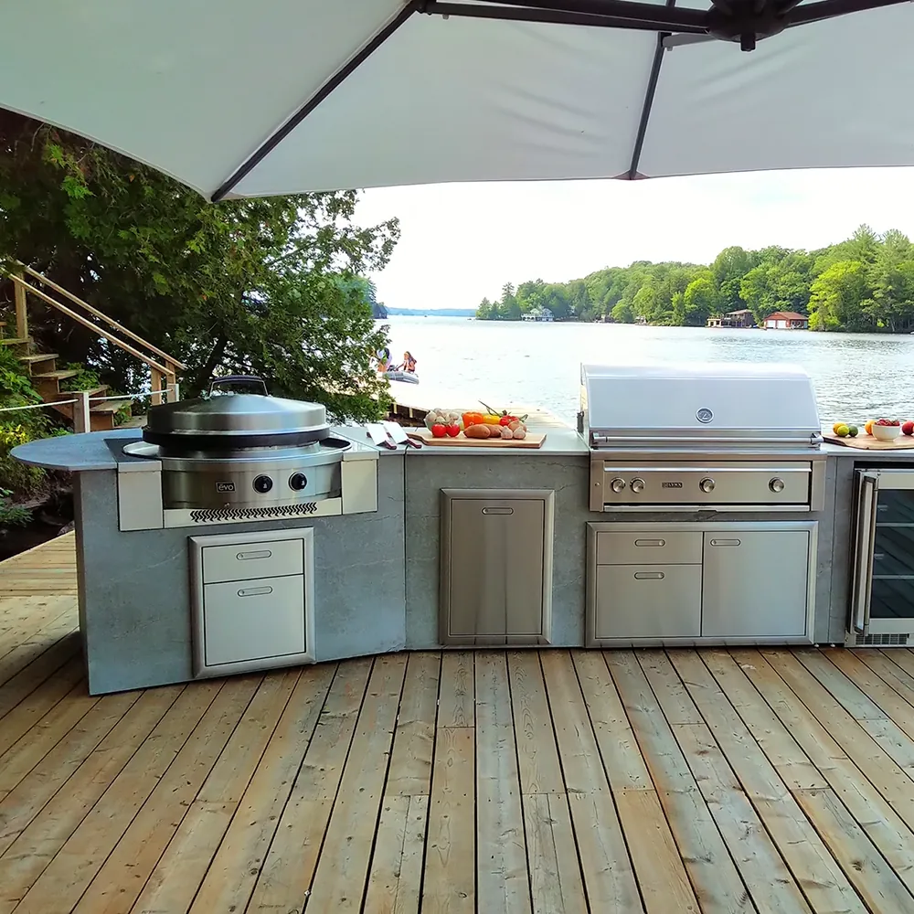 EVO Grills Affinity 30G Built-In Gas Flattop Griddle (Ceramic Clad Coating) - Image 4