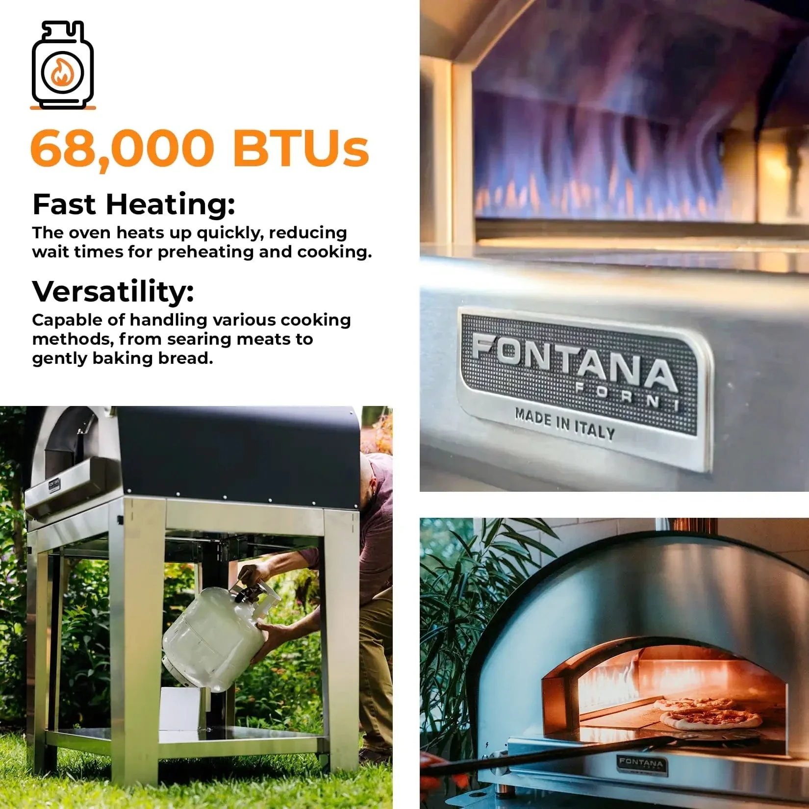 Fontana Forni Firenze Hybrid Gas & Wood Pizza Oven - Image 7