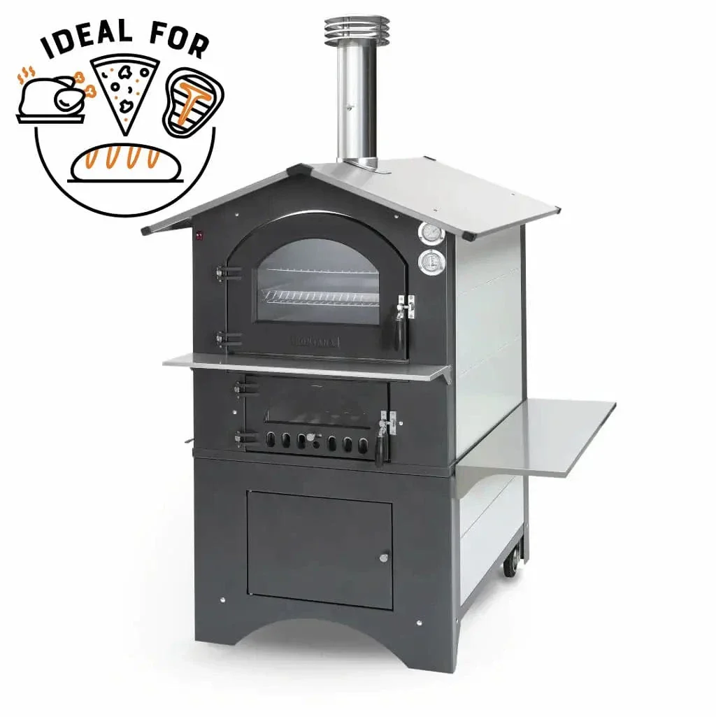 Fontana Forni Gusto 80 Wood-Fired Dual Chamber Pizza Oven