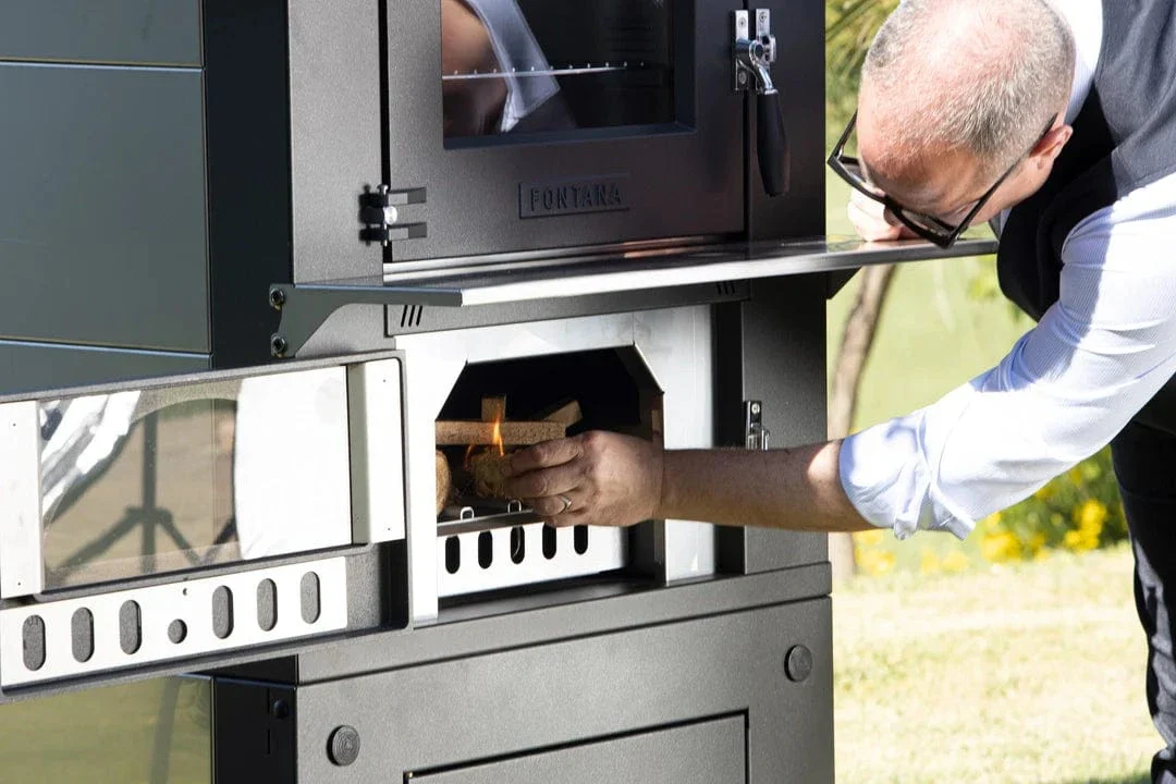 Fontana Forni Gusto 80 Wood-Fired Dual Chamber Pizza Oven - Image 9