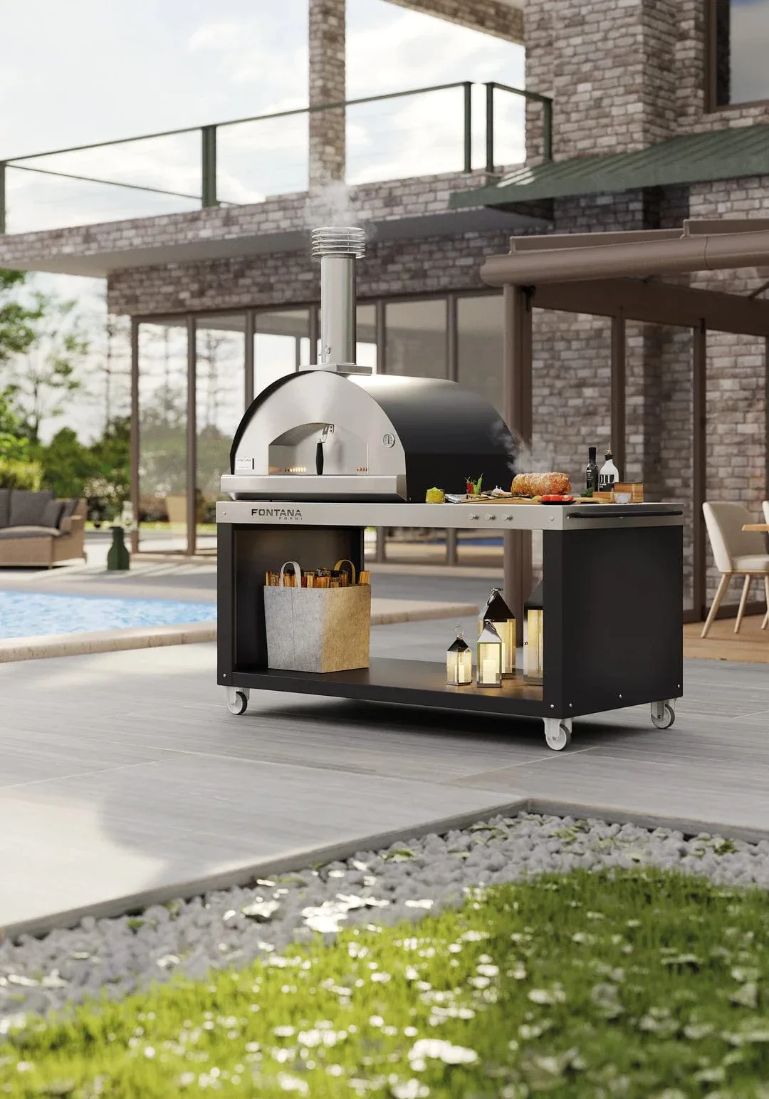 Fontana Forni Margherita Wood-Fired Pizza Oven - Image 11