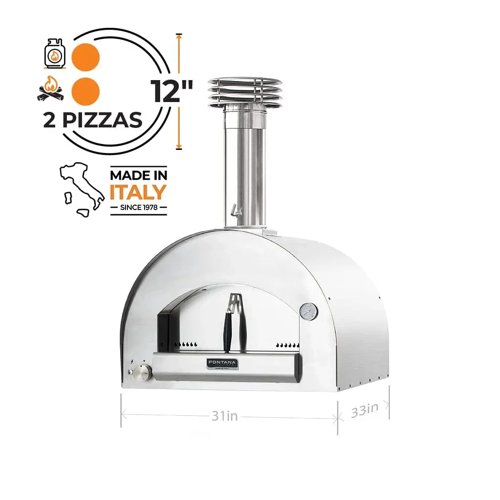 Fontana Forni Napoli Hybrid Gas & Wood Pizza Oven - Image 3