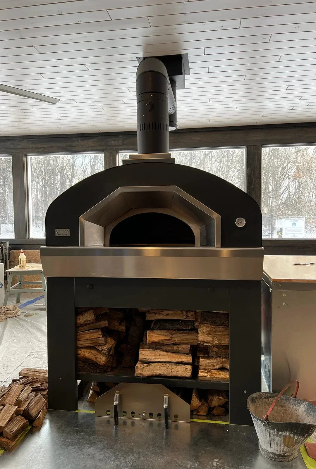 Fontana Forni Prometeo Commercial Wood-Fired Pizza Oven - Image 3