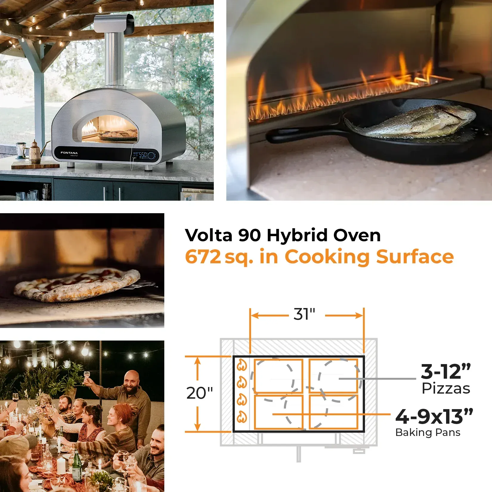 Fontana Forni Volta 90 Hybrid Smart Oven - Image 4