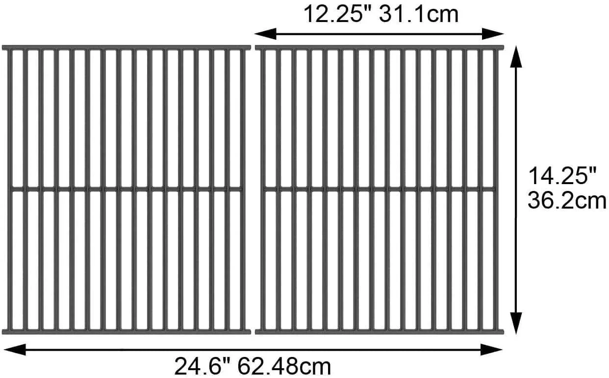 Grill Care Cast-Iron Cooking Grids (2-Piece) - 11225GC - Image 2