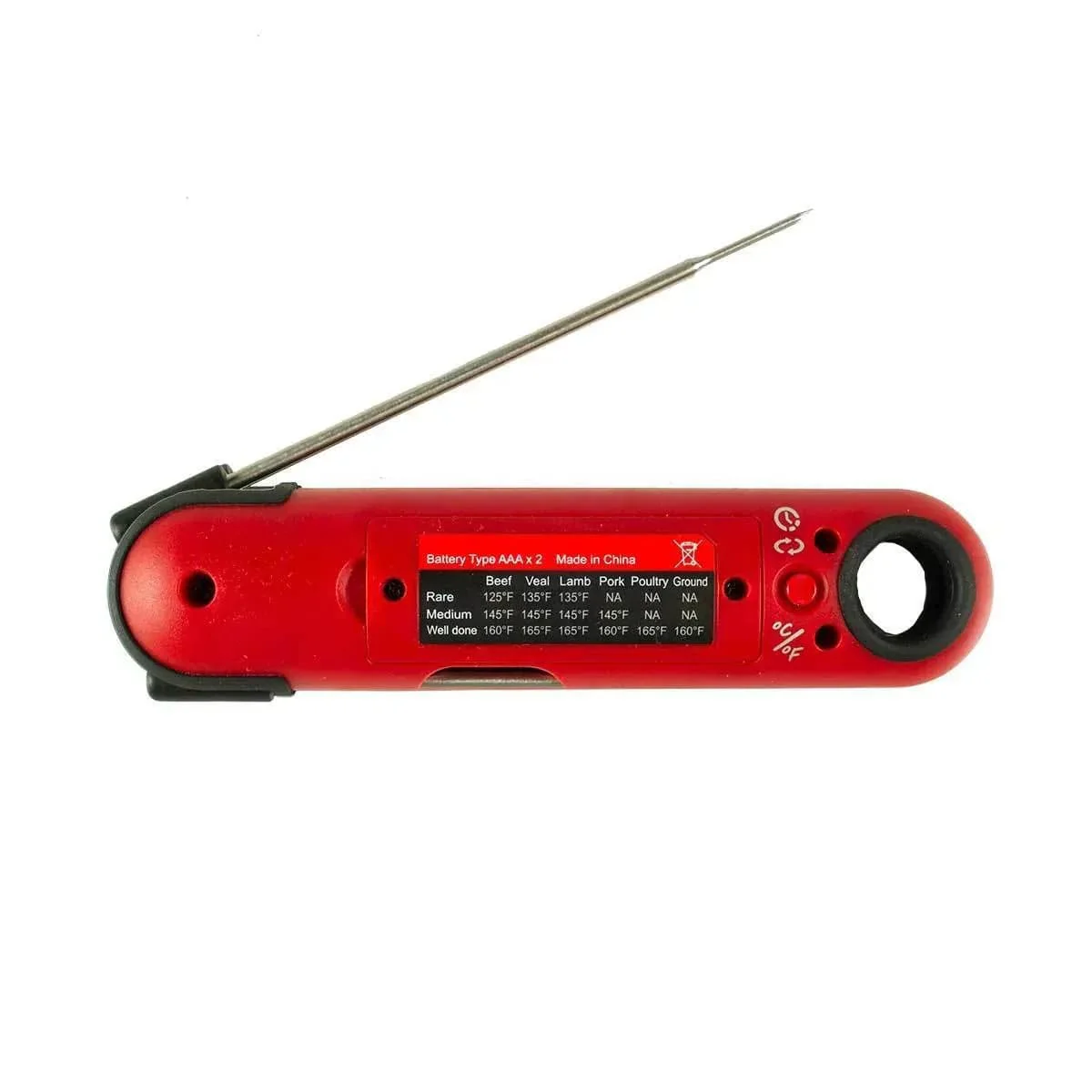 GrillGrate Temp & Time Instant Read Themometer - PT-75GG-RED - Image 3